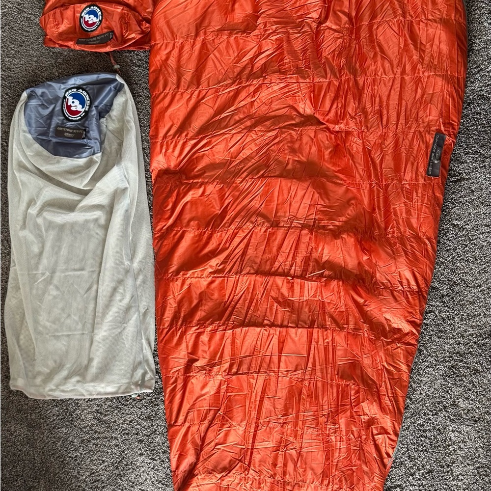 Big Agnes Orange 30 degree Sleeping Bag